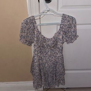 Floral Print Romper Dress